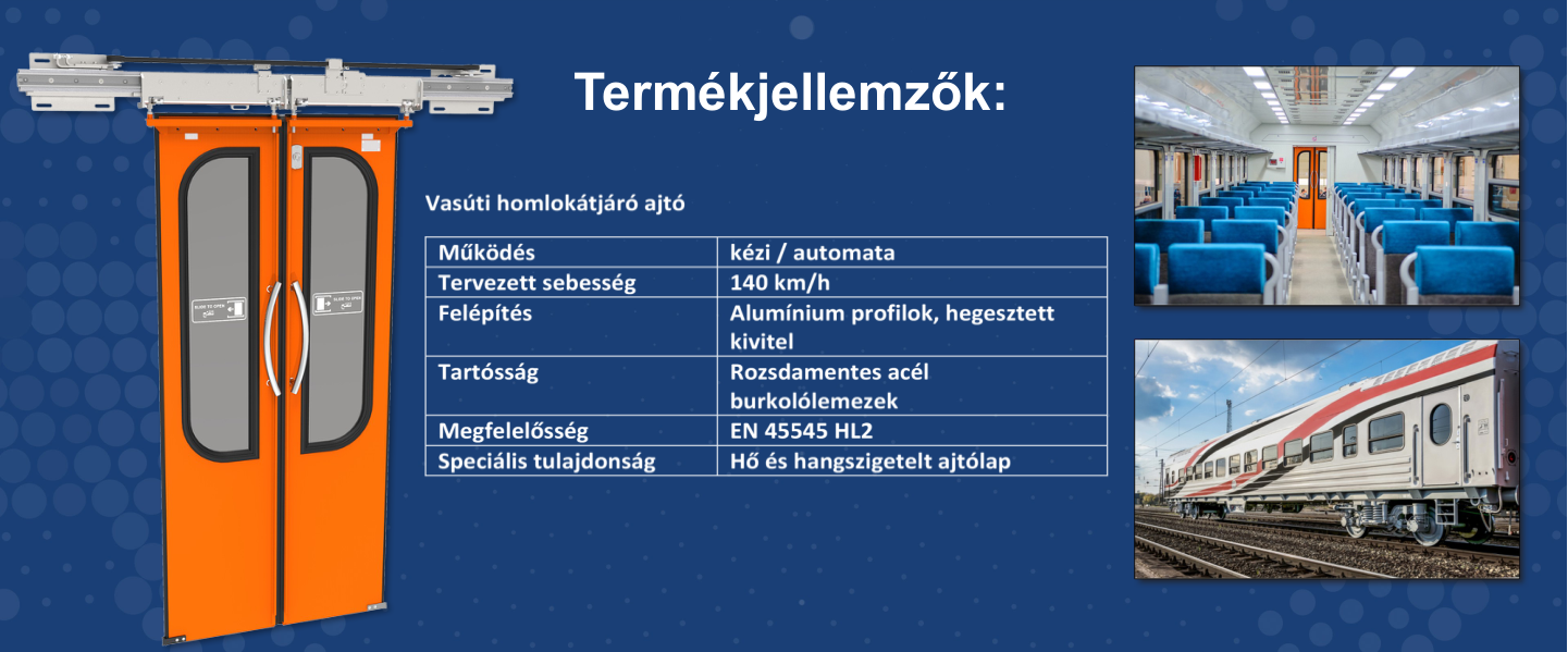 Vasúti homlokátjáró ajtó
